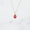Faceted Red Cut Pendant
