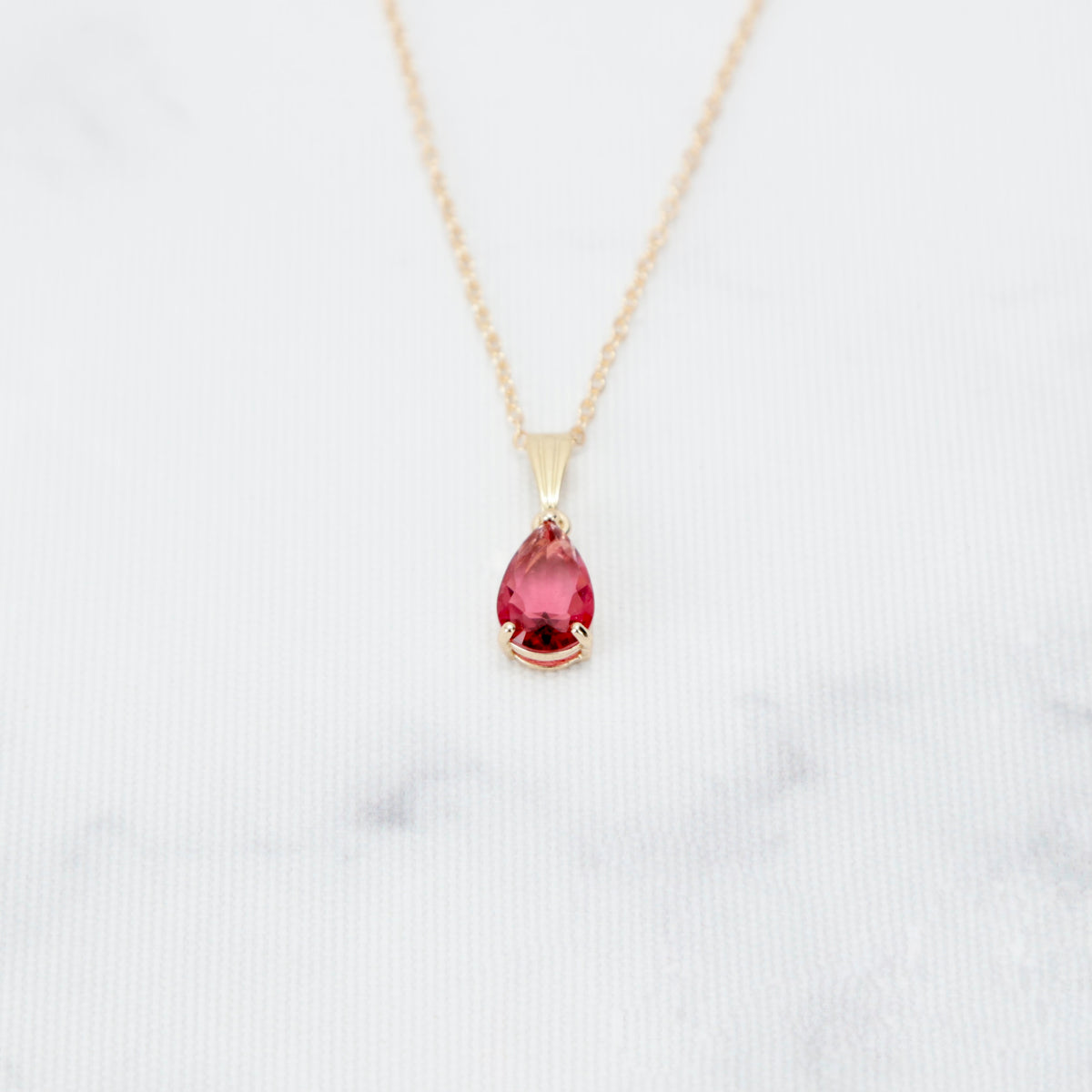 Faceted Red Cut Pendant