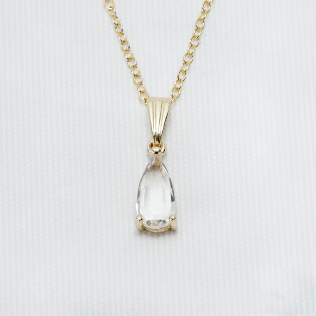 Faceted Crystal Cut Necklace