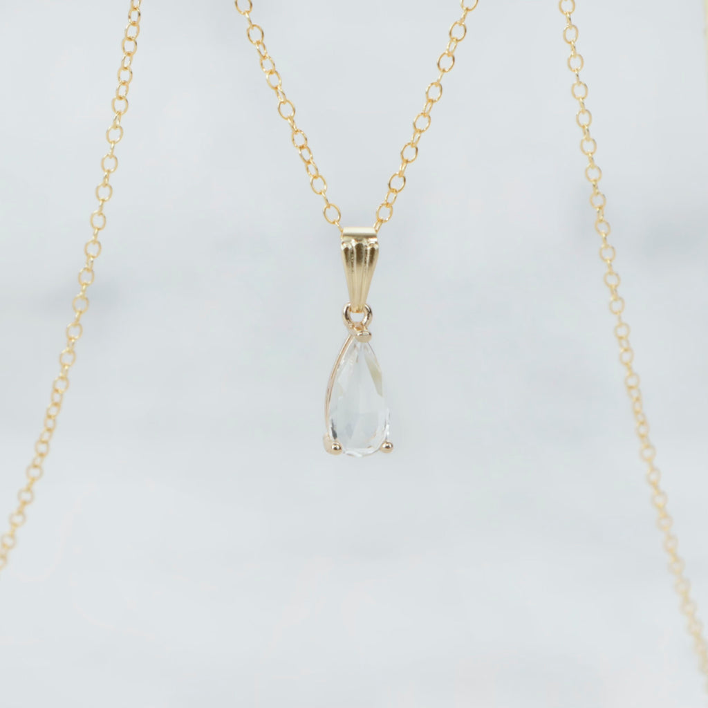 Faceted Crystal Cut Necklace