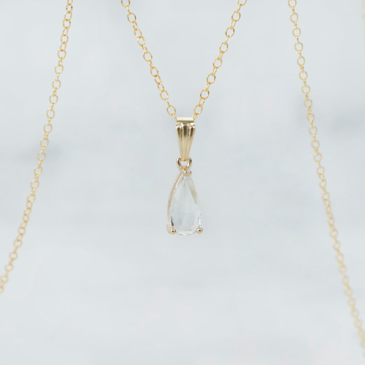 Faceted Crystal Cut Necklace