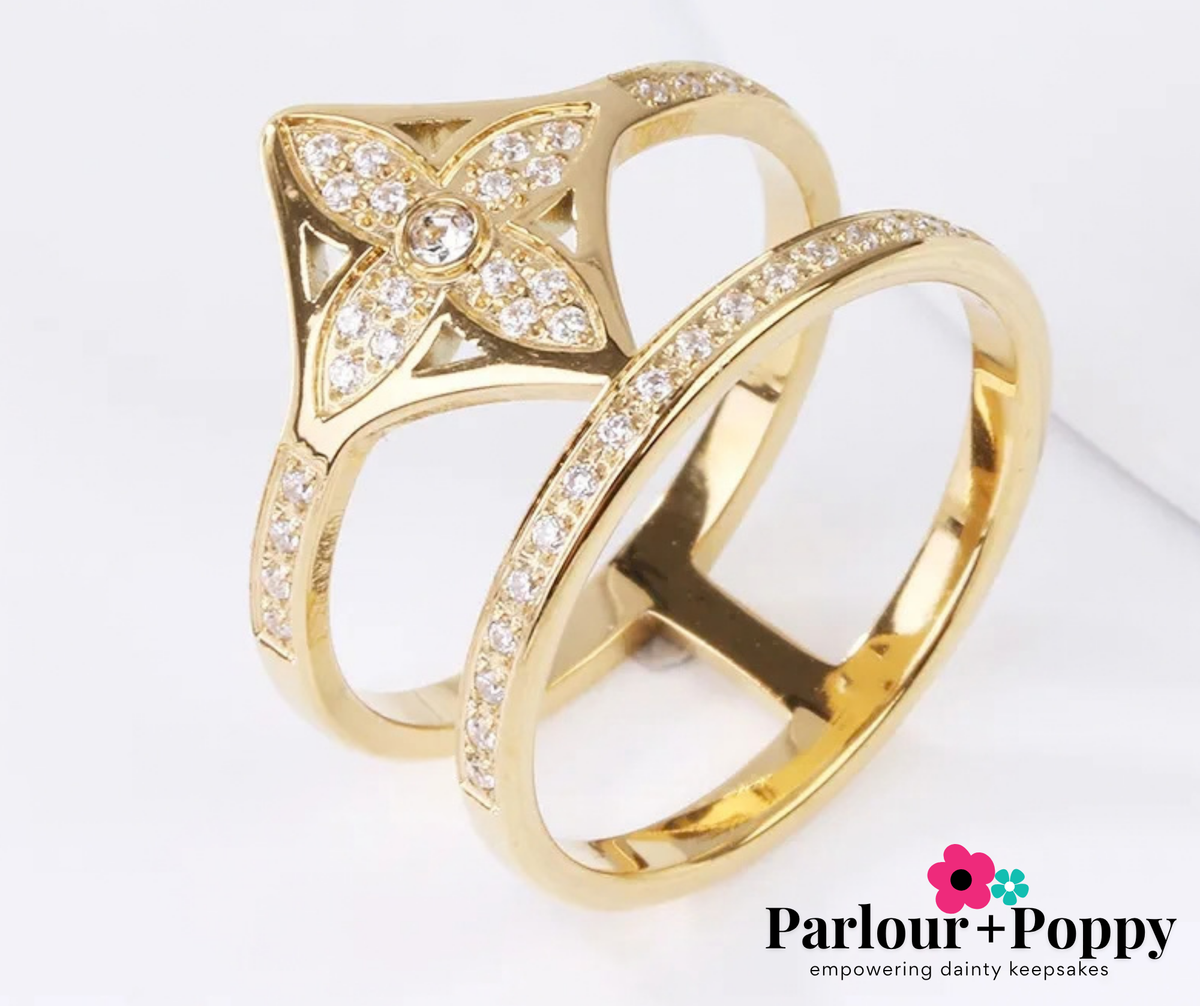 Clover Double Stack Rings
