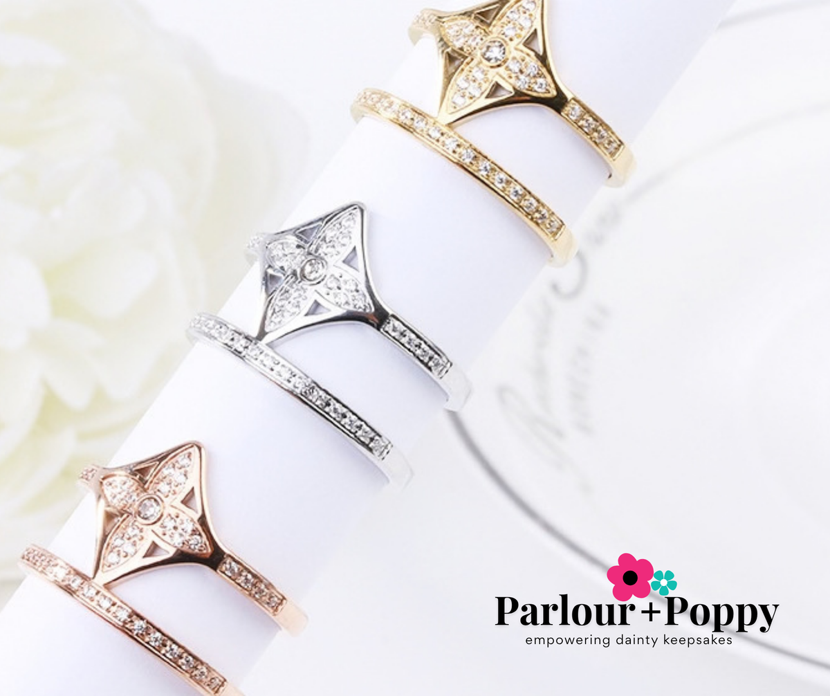 Clover Double Stack Rings
