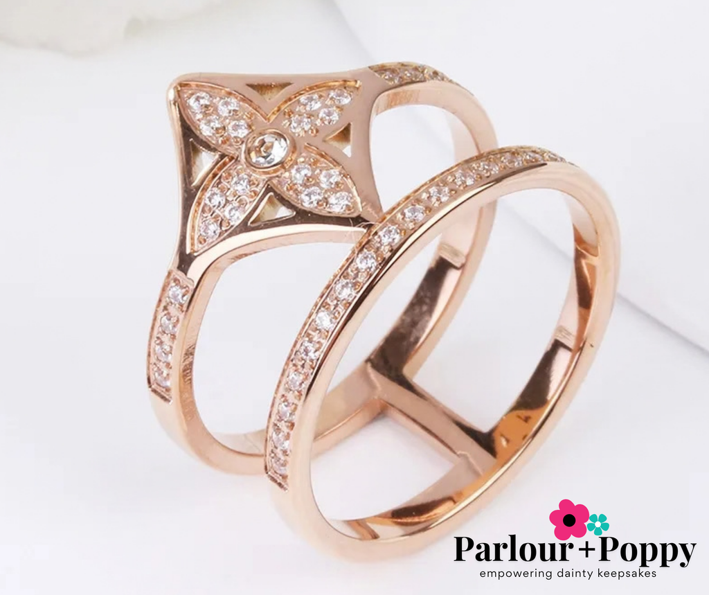 Clover Double Stack Rings