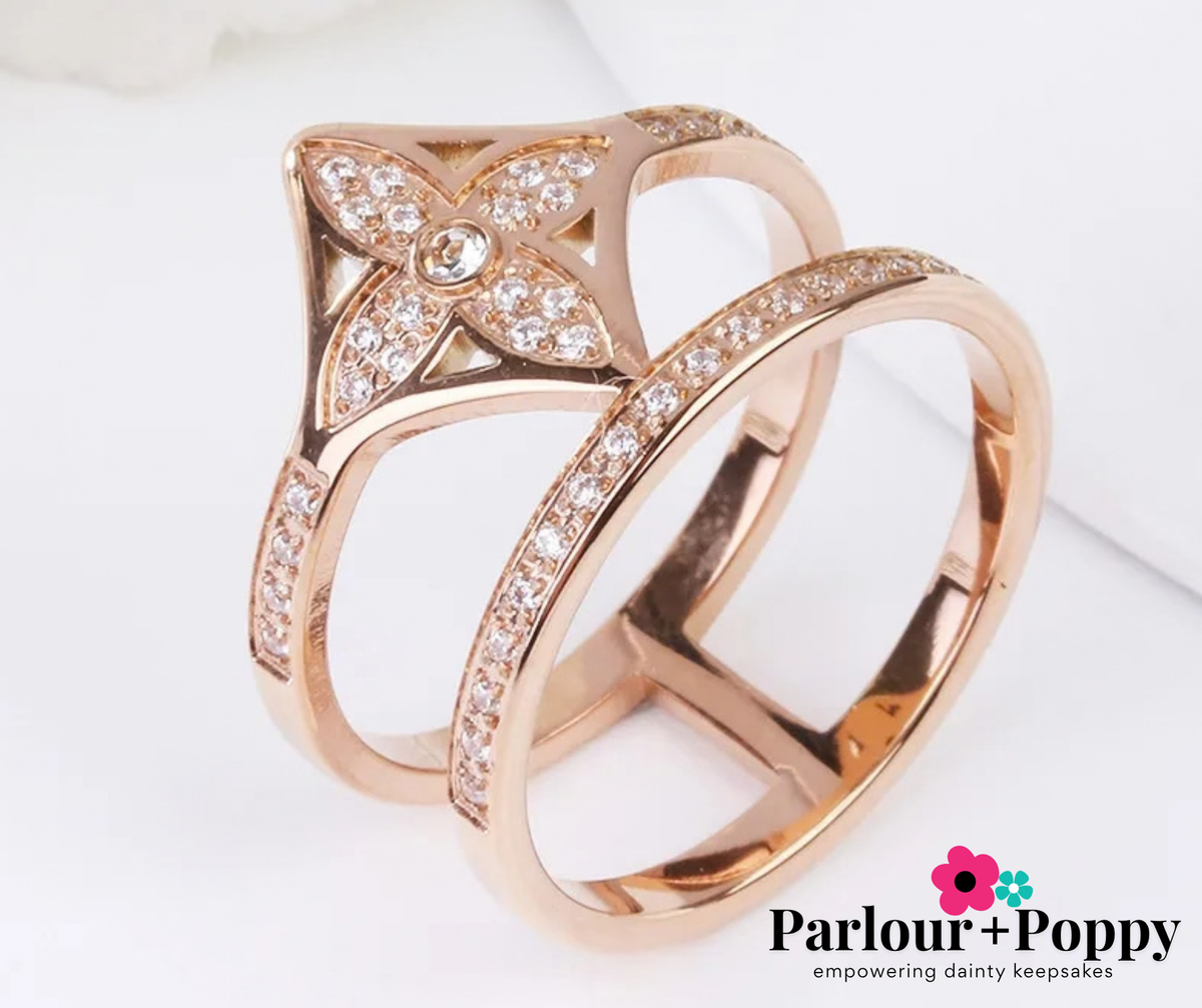 Clover Double Stack Rings
