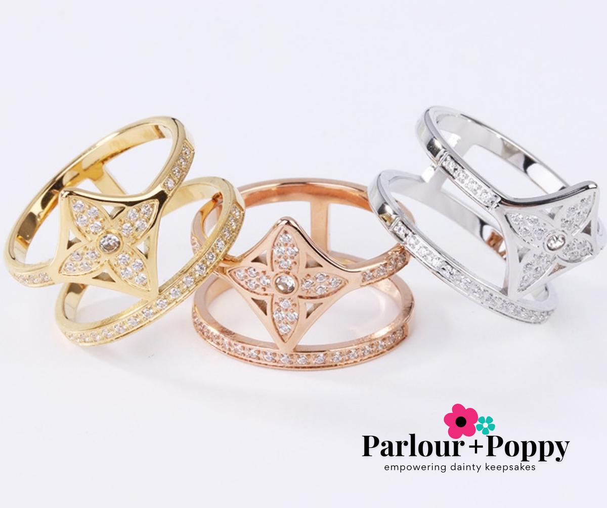 Clover Double Stack Rings
