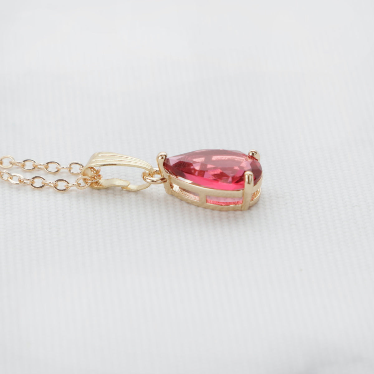 Faceted Red Cut Pendant
