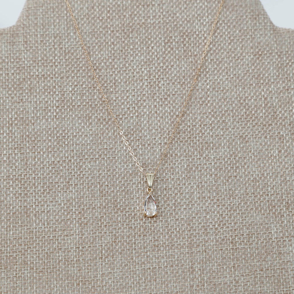 Faceted Crystal Cut Necklace