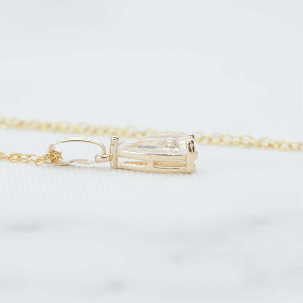 Faceted Crystal Cut Necklace