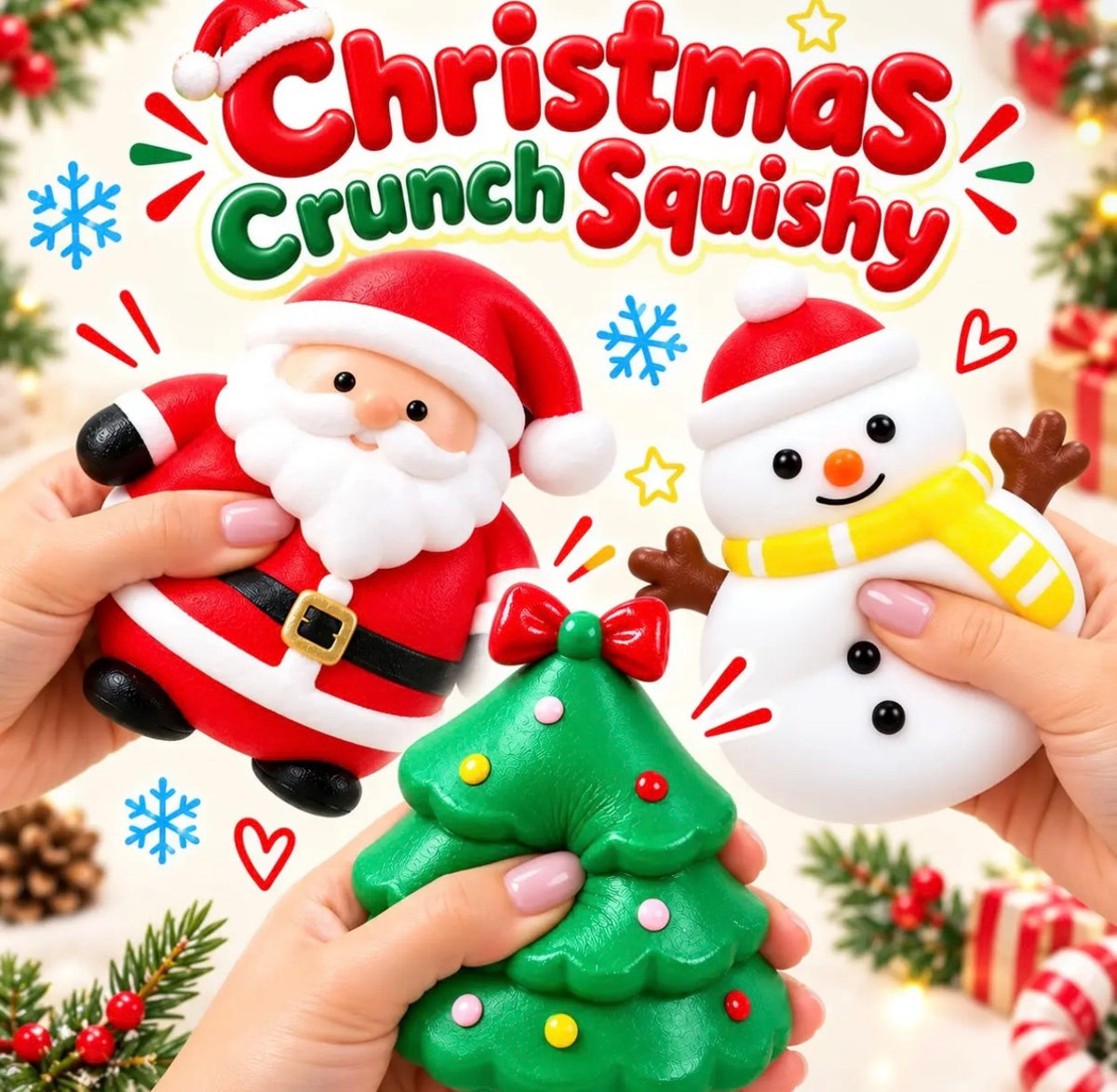 Christmas Crunch ASMR Holiday Squishes