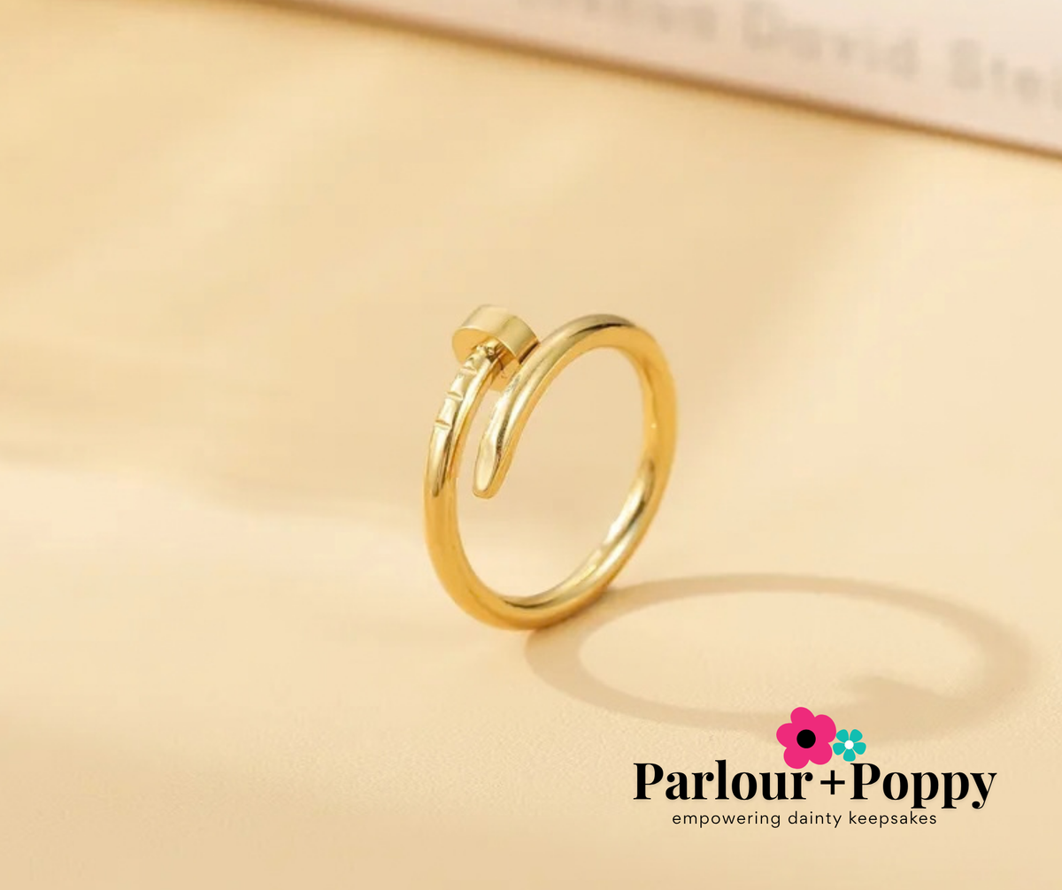 Twisted Nail Ring