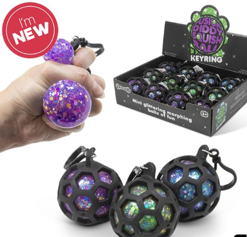 Scrunchems® Fusion Squish Ball Keyring