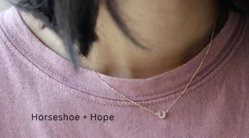 Horseshoe & Hope Necklace