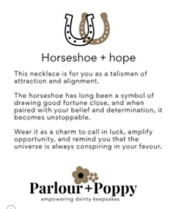Horseshoe & Hope Necklace