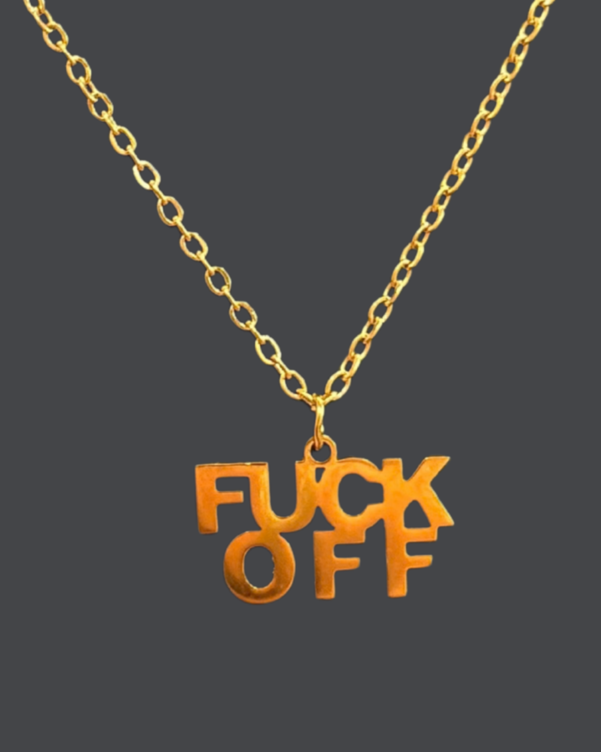 "Fuck Off" Statement Necklace