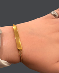Yet Unwritten Bar Bracelet in Gold