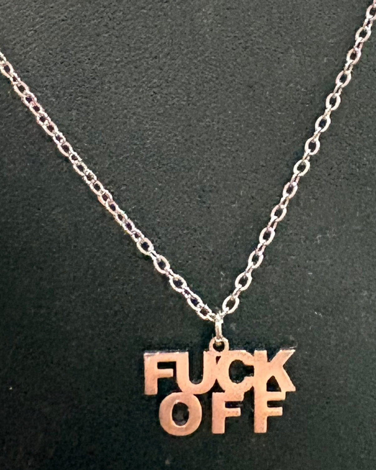 "Fuck Off" Statement Necklace