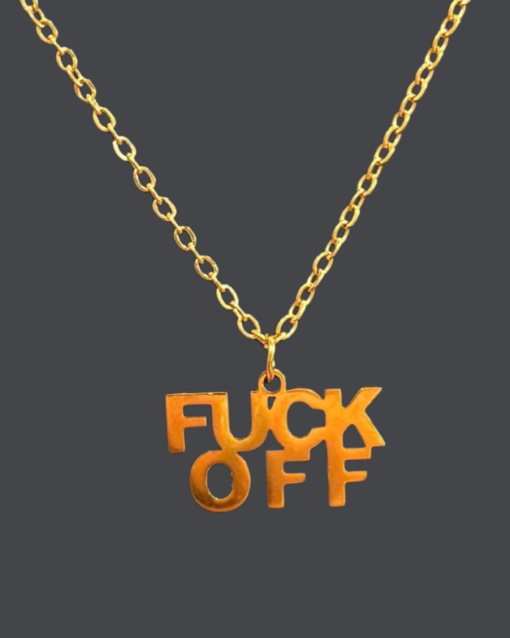 "Fuck Off" Statement Necklace