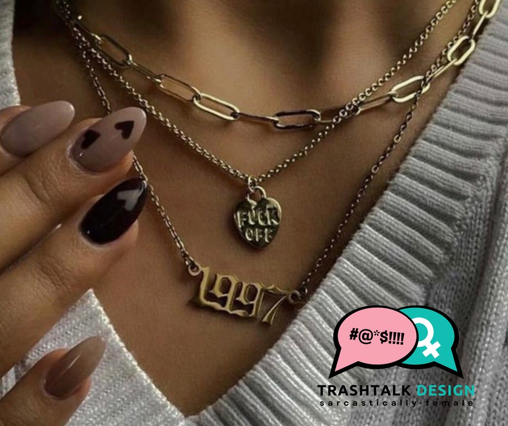 "Fuck Off" Statement Necklace